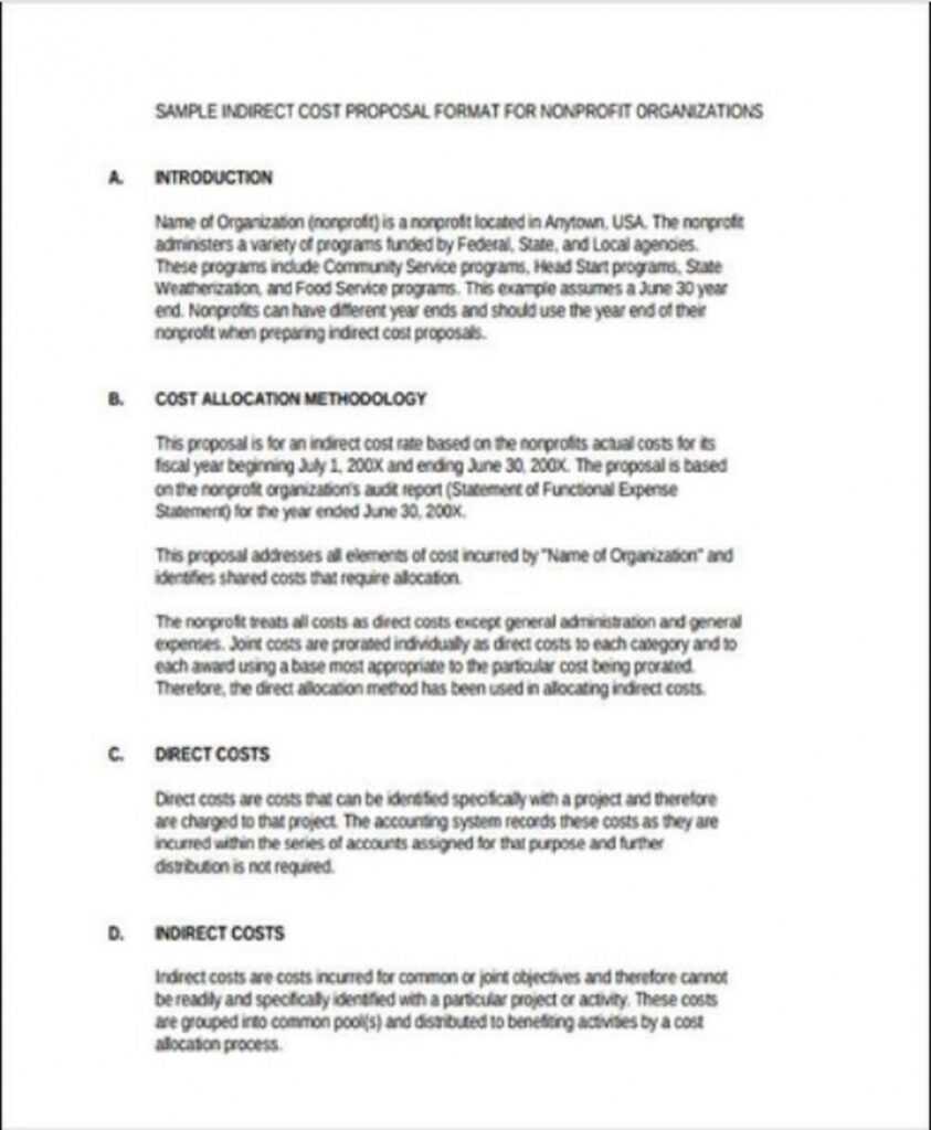 Non-Profit Proposal Template Examples pertaining to Non Profit Proposal Template