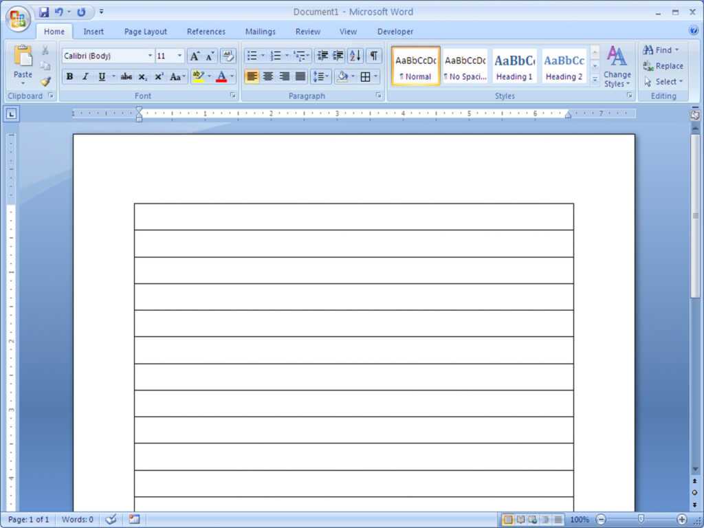 Notebook Paper Template For Word 2010 - Professional Plan in Notebook Paper Template For Word 2010