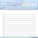Notebook Paper Template For Word 2010 - Professional Plan in Notebook Paper Template For Word 2010