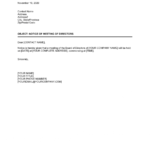Notice Of Meeting Of Directors Template | By Business-In-A-Box™ inside Meeting Notice Template
