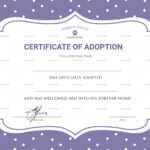 Official Adoption Certificate Design Template In Psd, Word inside Adoption Certificate Template