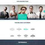 One Page Business Website Template inside One Page Business Website Template