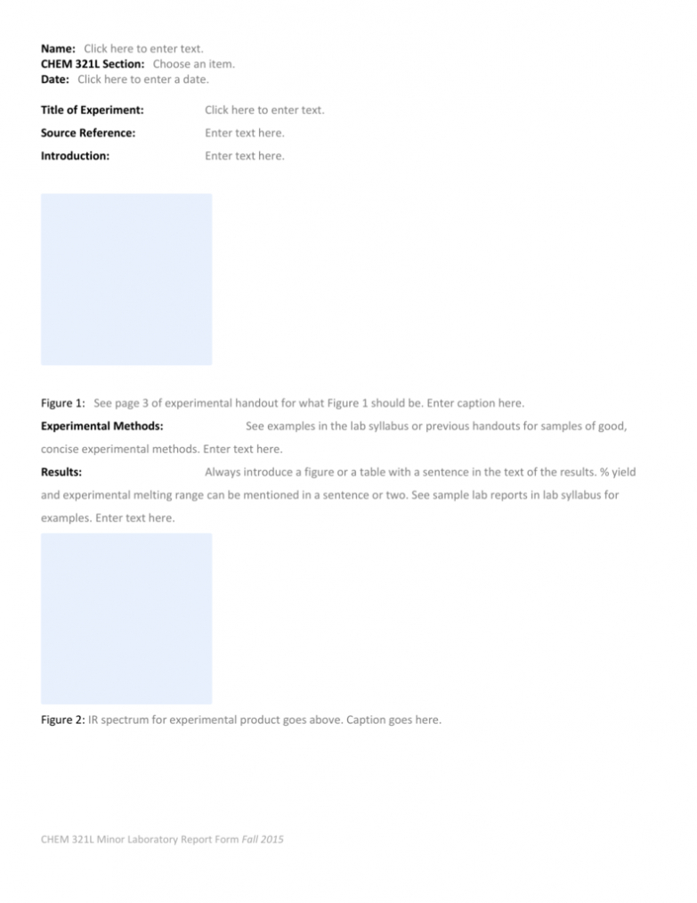 Oxidation Report Template in Ir Report Template