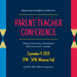 Parent Teacher Conference Poster Template with regard to Parent Teacher Conference Flyer Template
