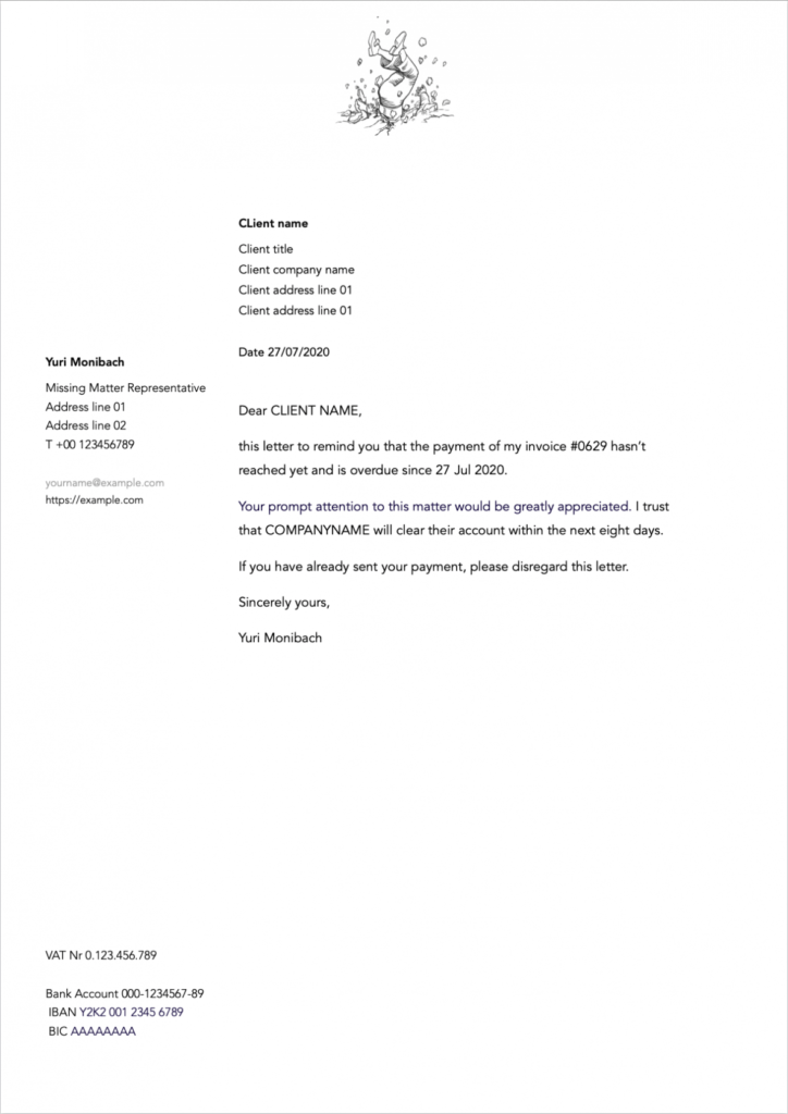 Past Due Letter Templates | Templates Supply within Past Due Letter Template