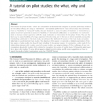 Pdf) A Tutorial On Pilot Studies: The What, Why And How pertaining to Pilot Test Agreement Template