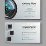 Photographer Business Card Template Design Vector Image within Photography Business Card Templates Free Download