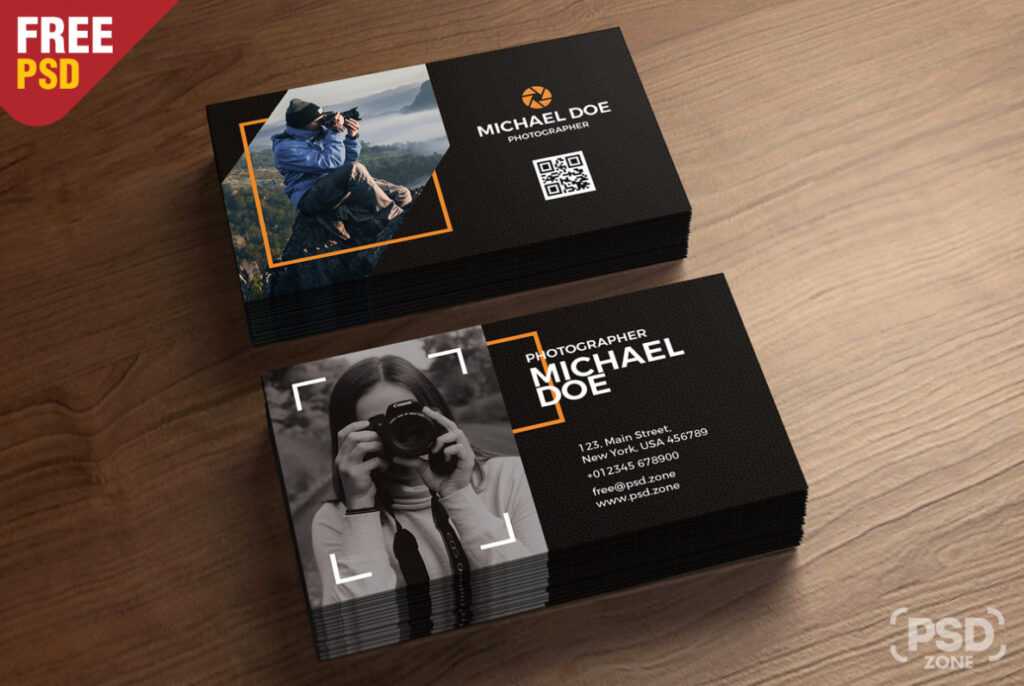 Photography Business Cards Template Psd - Psd Zone pertaining to Photography Business Card Template Photoshop