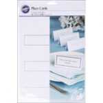 Place Cards 60/Pkg for Amscan Imprintable Place Card Template