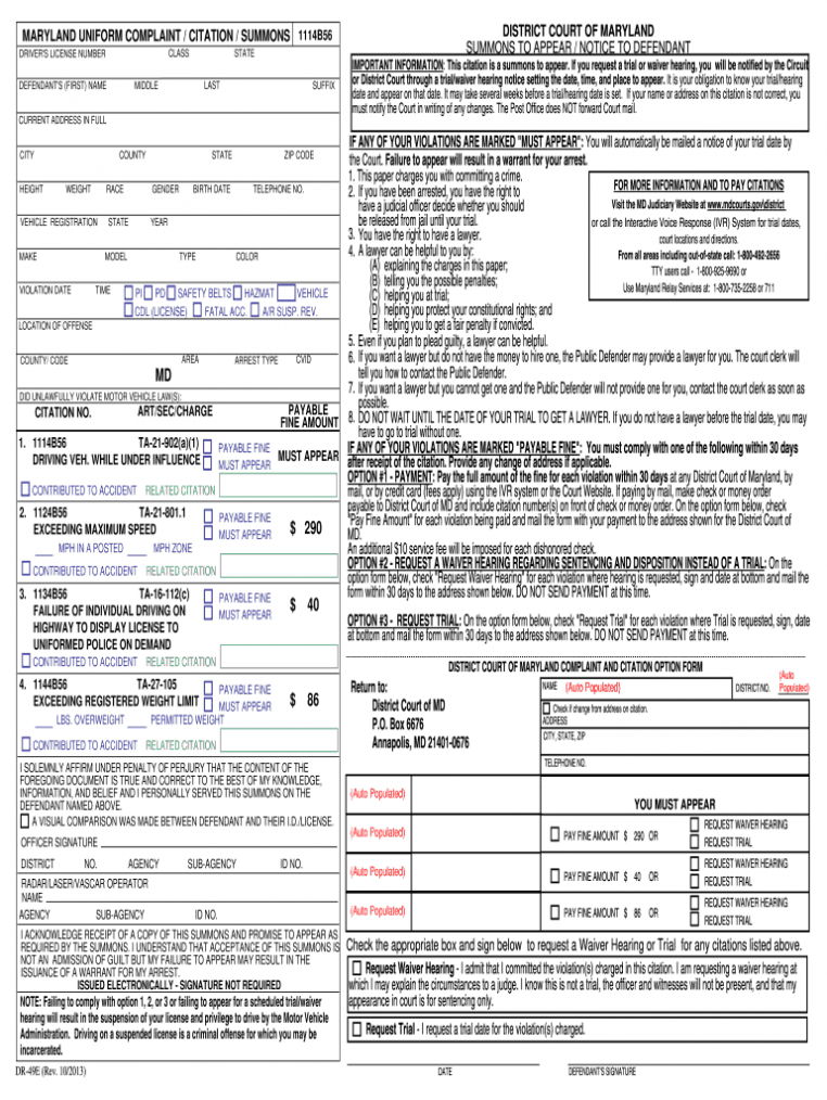 Police Ticket Template - Fill Online, Printable, Fillable inside Blank Speeding Ticket Template