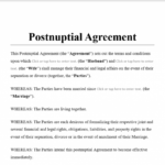 Postnuptial Agreement Template - Antonlegal throughout Post Nuptial Agreement Template