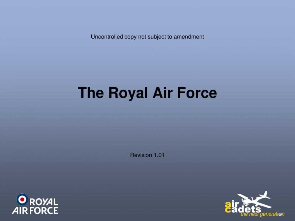 Ppt - The Royal Air Force Powerpoint Presentation, Free intended for Raf Powerpoint Template