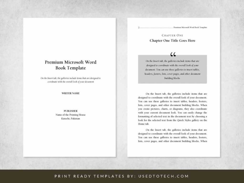 Premium &amp; Free 6 X 9 Book Template For Microsoft Word - Used intended for 6X9 Book Template For Word