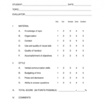 Presentation Evaluation Form - Fill Out And Sign Printable Pdf Template |  Signnow for Presentation Evaluation Template