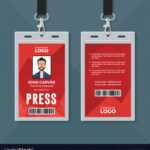Press Id Card Design Template Royalty Free Vector Image regarding Media Id Card Templates