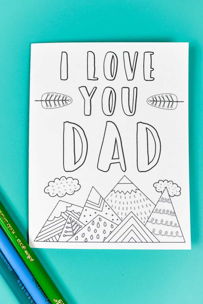 Printable Father'S Day Card &amp; Gift Tags + Bonus Coloring Page! throughout Fathers Day Card Template
