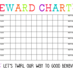 Printable Reward Chart - The Girl Creative for Blank Reward Chart Template