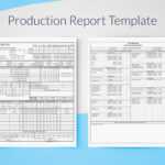 Production Report Template For Excel - Free Download | Sethero within Production Status Report Template