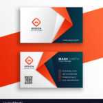 Professional Business Card Template Design Vector Image regarding Professional Name Card Template