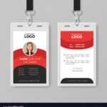 Professional Employee Id Card Template Royalty Free Vector intended for Work Id Card Template
