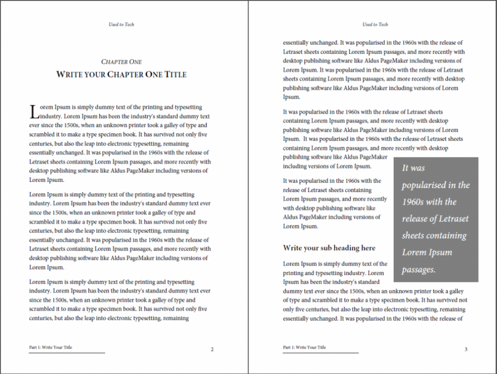 Professional-Looking Book Template For Word, Free - Used To Tech throughout How To Create A Book Template In Word