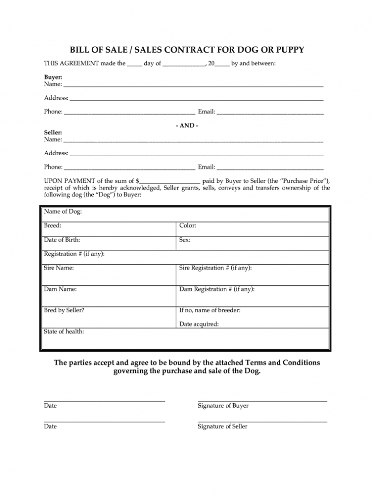 Puppy Contract Template Pdf - Fill Out And Sign Printable Pdf Template |  Signnow regarding Puppy Contract Templates