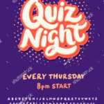 Quiz Night Poster Template Stock Vector (Royalty Free) 619317236 pertaining to Trivia Night Flyer Template Free