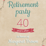 Retirement Party Flyer Design Template In Psd, Word with Retirement Announcement Flyer Template