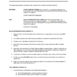 Sales Representative Agreement Template | By Business-In-A-Box™ for Sales Representation Agreement Template