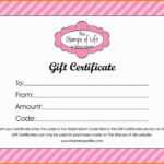 Salon Gift Certificate Templates ~ Addictionary for Nail Gift Certificate Template Free
