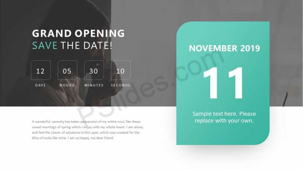 Save The Date Ppt Slide - Pslides within Save The Date Powerpoint Template