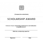Scholarship Award Certificate | Templates At intended for Scholarship Certificate Template Word
