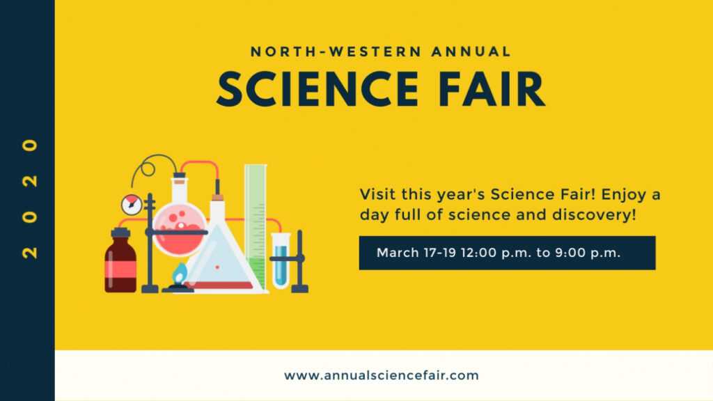 Science Fair Wide Template | Visme throughout Science Fair Labels Templates