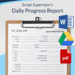 Script Supervisor Report Explained (With Free Template pertaining to Script Supervisor Notes Template