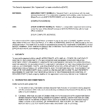 Security Agreement And Promissory Note Template | By pertaining to Collateral Warranty Agreement Template