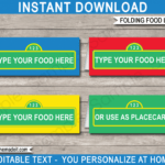 Sesame Street Party Food Labels Template within Sesame Street Label Templates