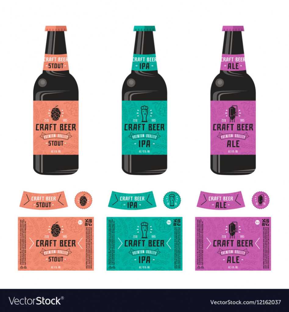 Set Templates Label For Craft Beer Royalty Free Vector Image pertaining to Craft Label Templates