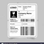 Shipping Label Template Stock Vector Image &amp; Art - Alamy in Package Shipping Label Template