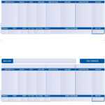 Slpay1 - Compatible Sage Payslips - 2 Per Page (Blue) - Various Pack Sizes intended for Blank Payslip Template
