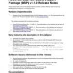 Software Release Note Template ~ Addictionary in Software Release Notes Template Doc