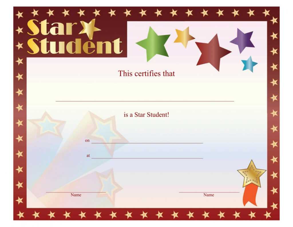 Star Award Certificate Templates (Page 1) - Line.17Qq inside Star Certificate Templates Free
