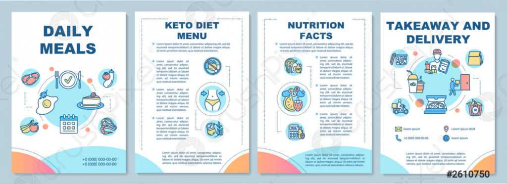 Stock Vector - Nutrition Facts Brochure Template within Nutrition Brochure Template