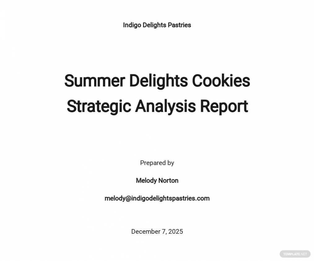 Strategic Analysis Report Template - Word (Doc) | Apple (Mac within Strategic Analysis Report Template