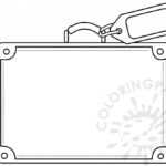 Suitcase Template Coloring Sheets – Coloring Page throughout Blank Suitcase Template