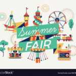 Summer Fair Banner Or Poster Template Royalty Free Vector with regard to Summer Fair Flyer Template