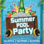 Summer Pool Party Flyer Psd Template | Psddaddy pertaining to Free Pool Party Flyer Templates