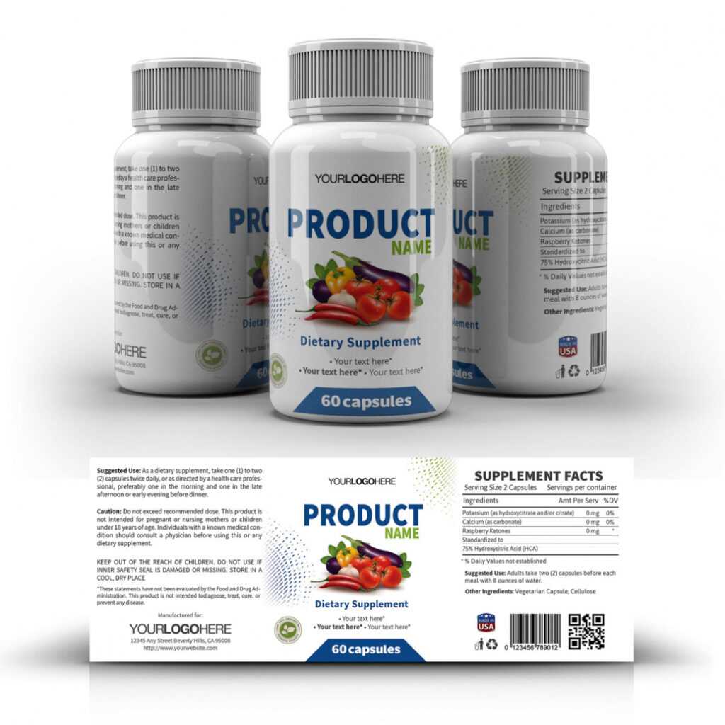 Supplement Label Template - Yupidesigns throughout Dietary Supplement Label Template