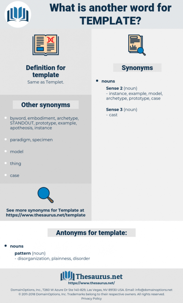 Synonyms For Template - Thesaurus with Another Word For Template