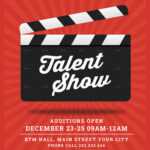 Talent Show Flyer inside Talent Show Flyer Template