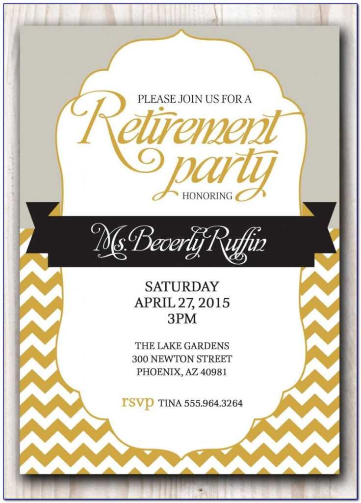 Teacher Retirement Invitation Template Free | Vincegray2014 with Free Retirement Flyer Templates